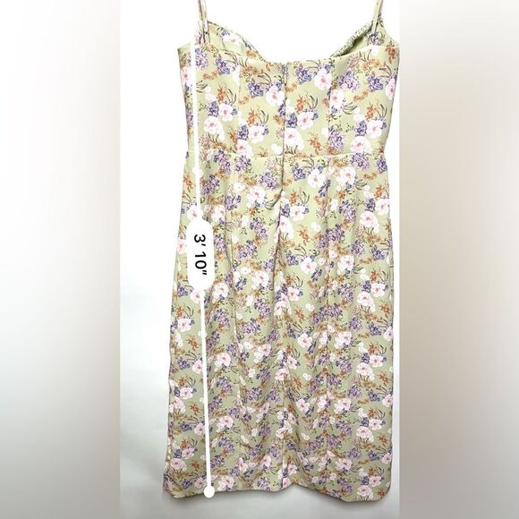 House of CB Charlotte Peony Print Midi Dress Plus Cup L NWOT - Picture 11 of 16